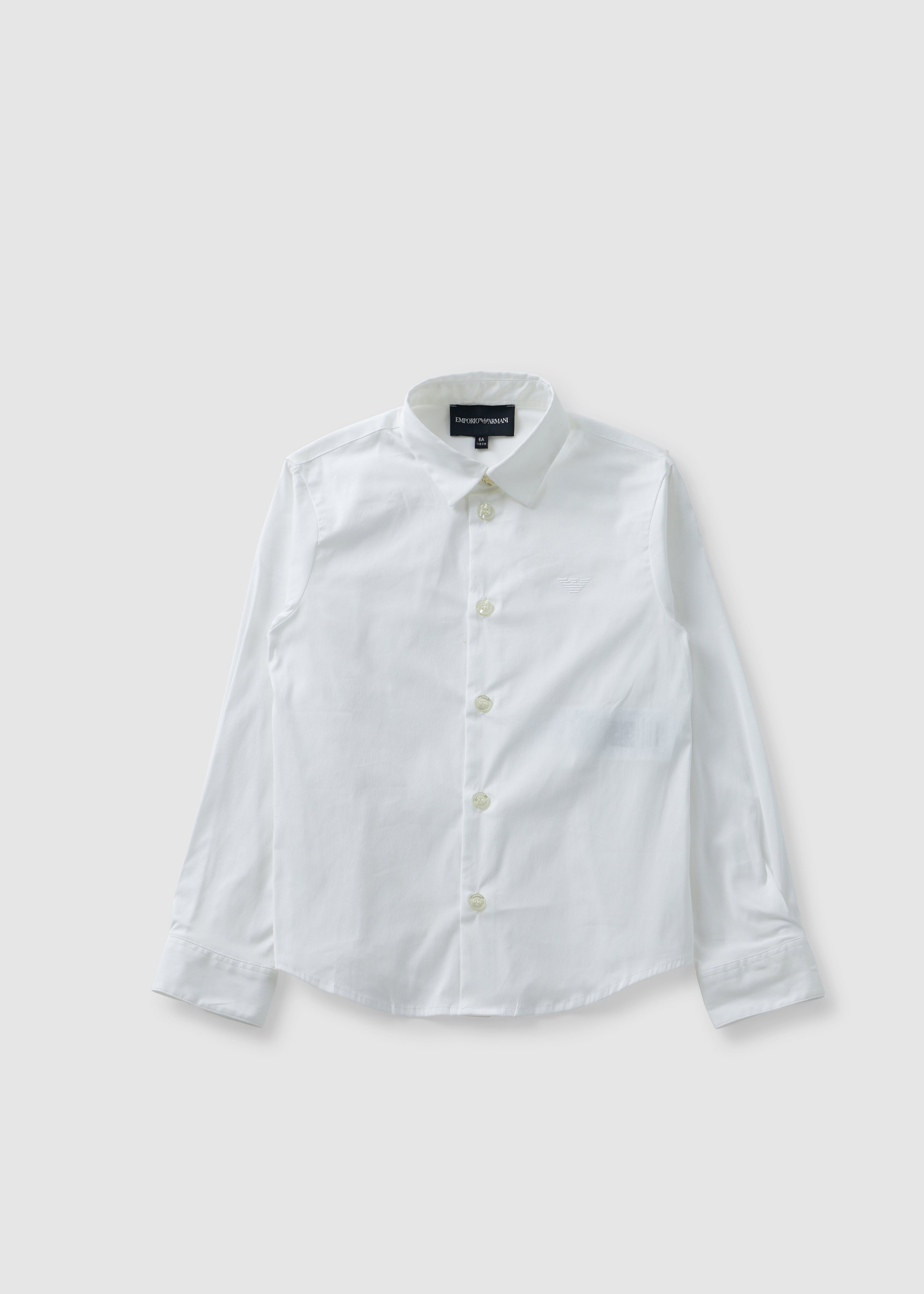 Image of Emporio Armani Kids Classic Shirt In White