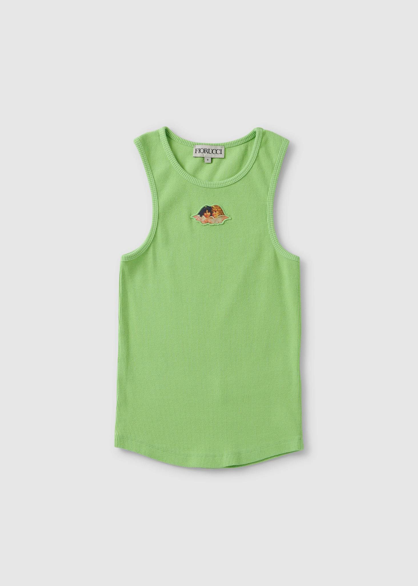 Image of Fiorucci Womens Icon Angel Vest Top In Green