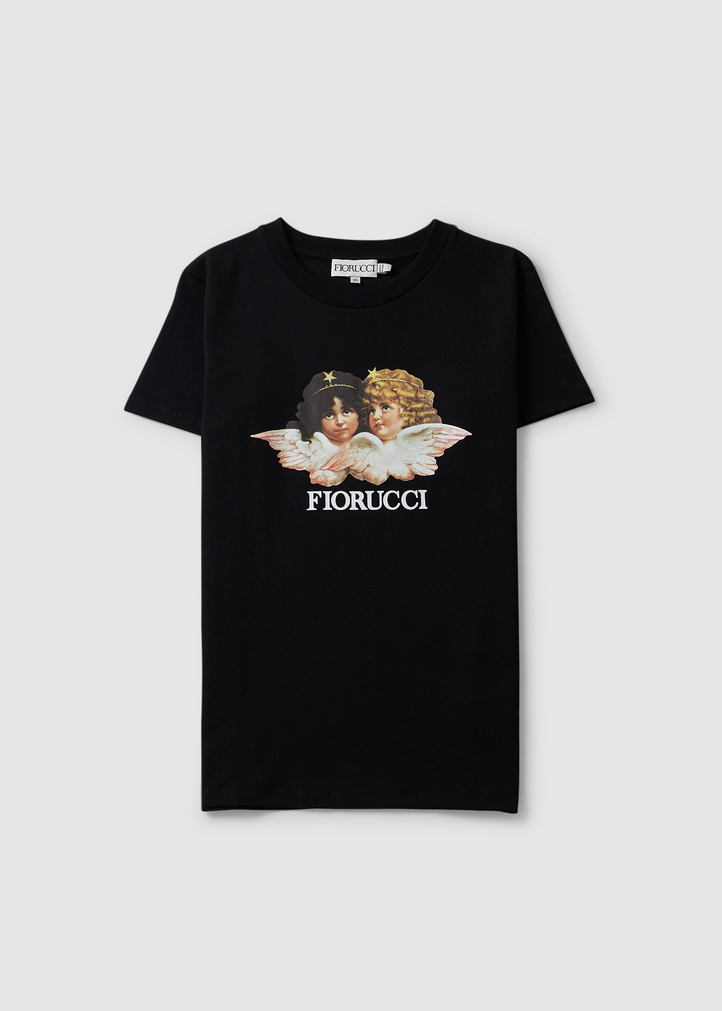 Image of Fiorucci Womens Vintage Angels T-Shirt In Black