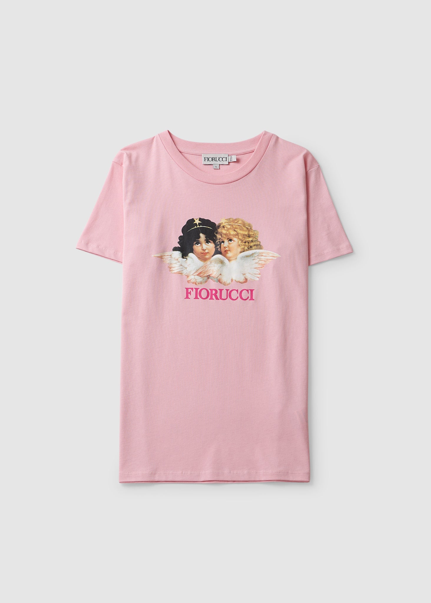 Image of Fiorucci Womens Vintage Angels T-Shirt In Dusty Pink
