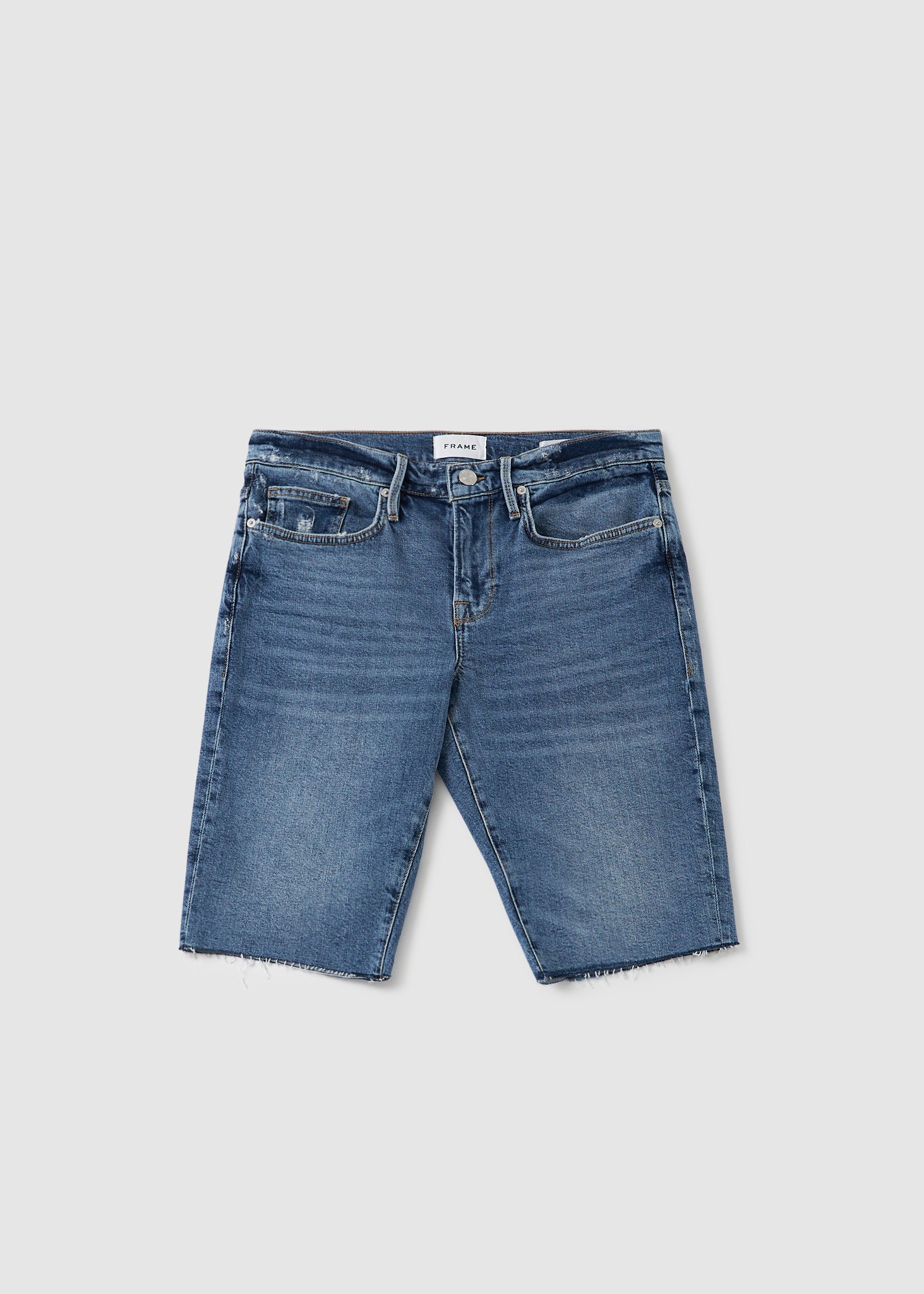 Image of Frame Mens L'Homme Cut Off Short In Blue