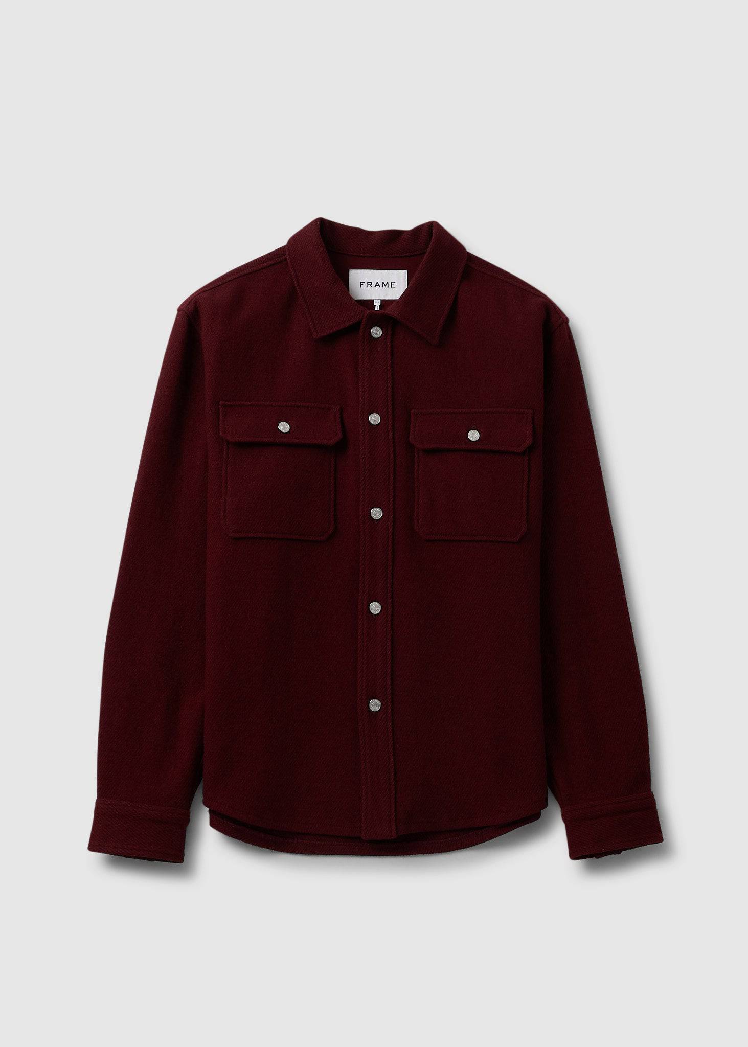 Frame Mens Textured Overshirt