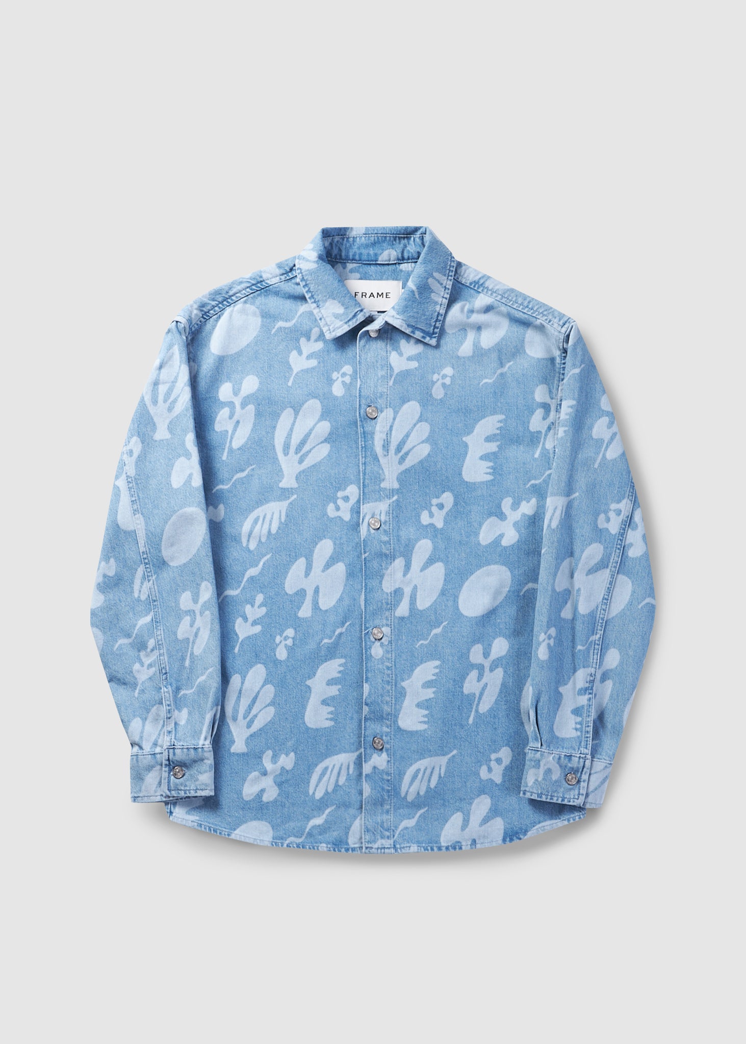 Frame Mens Denim Summer Print Shirt