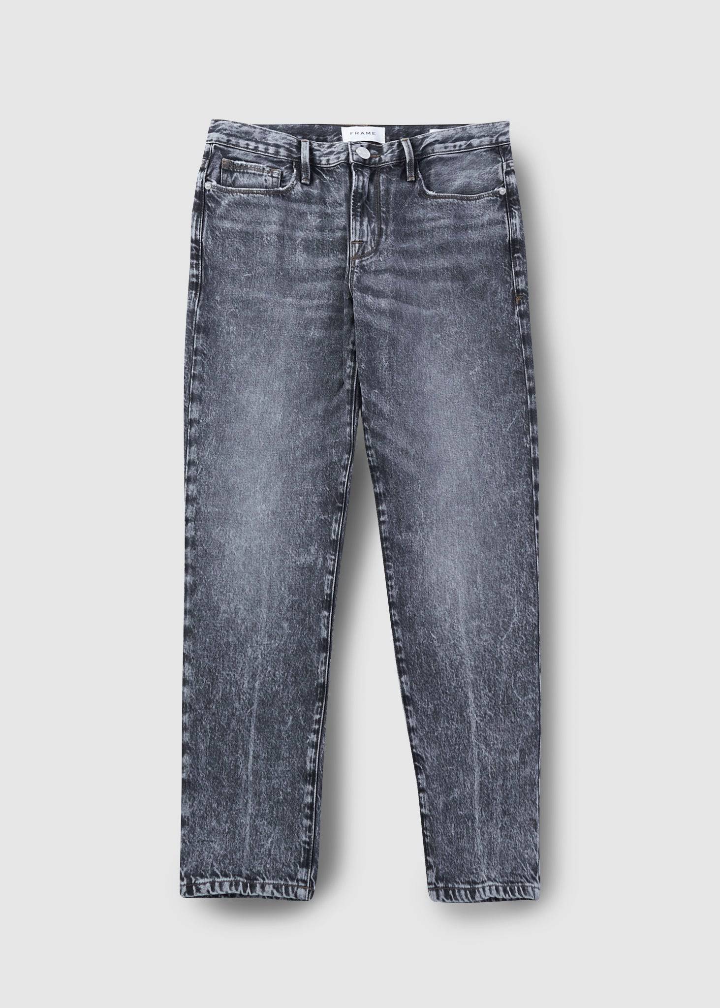 Image of Frame Womens Le Noveau Straight Jeans In Kickdrum