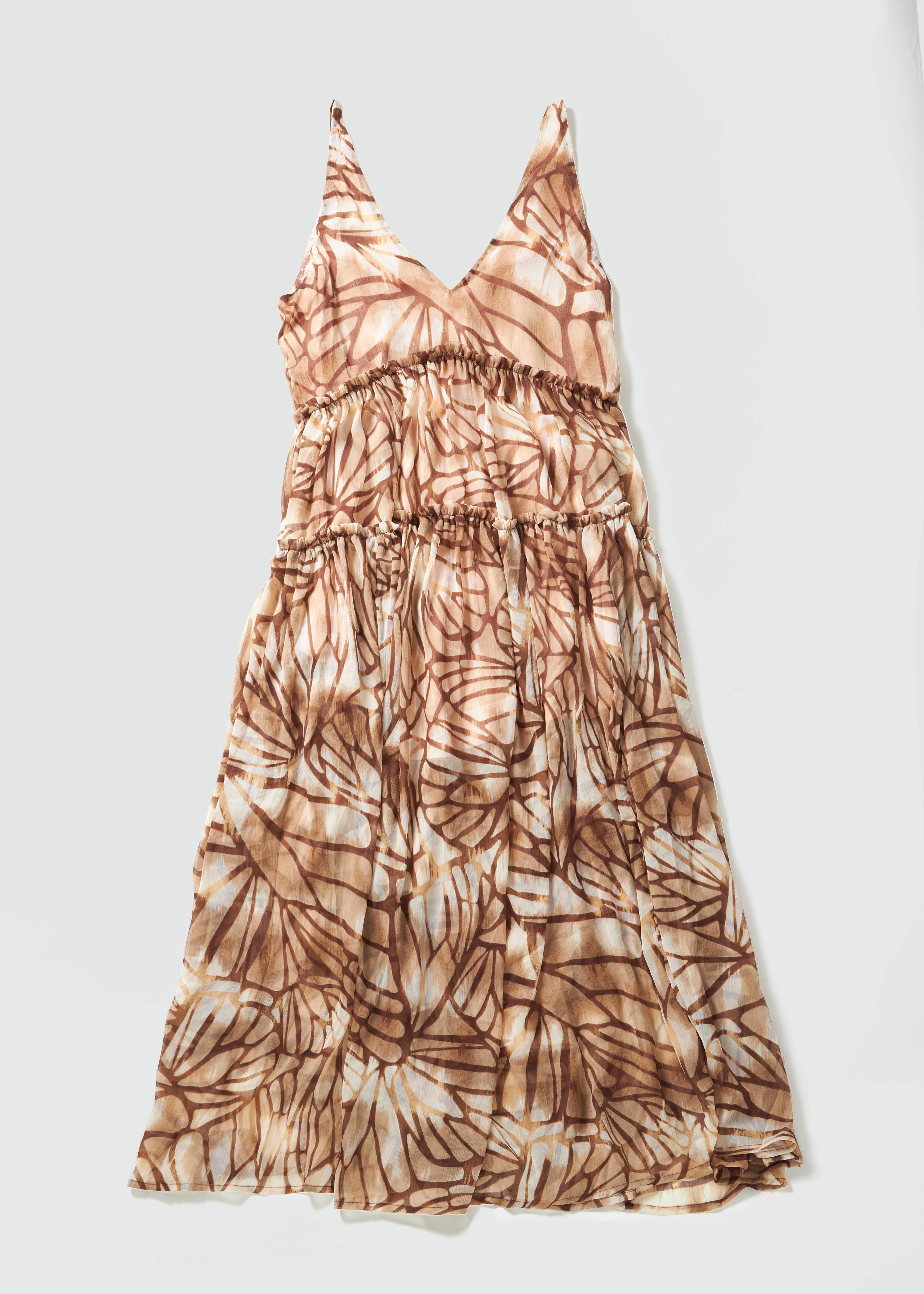 Image of Free People Womens Julianna Maxi Summer Dress In Sand Combo