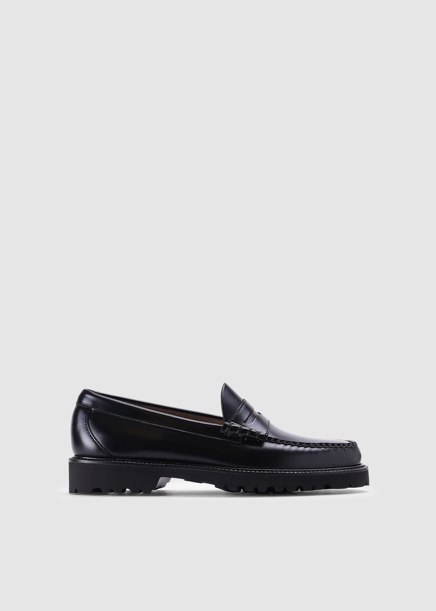 Image of G.H.Bass Mens 90's Larson Penny Loafers In Black