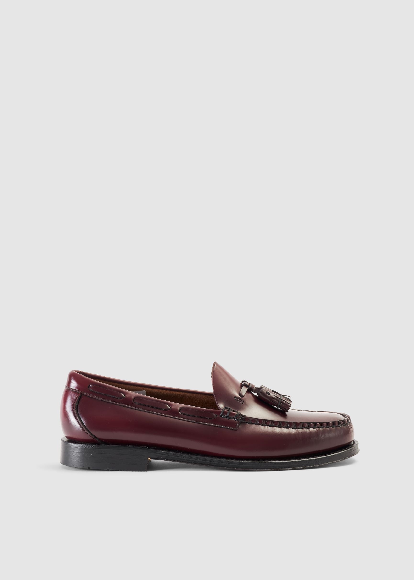 Image of G.H.Bass Mens Weejun Heritage Larkin Moc Tassel Loafers In Wine