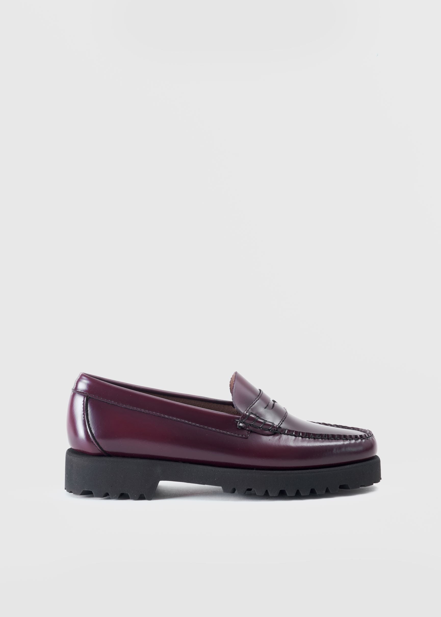 Image of G.H.Bass Womens Weejun 90's Penny Loafer With Chunky Sole In Wine