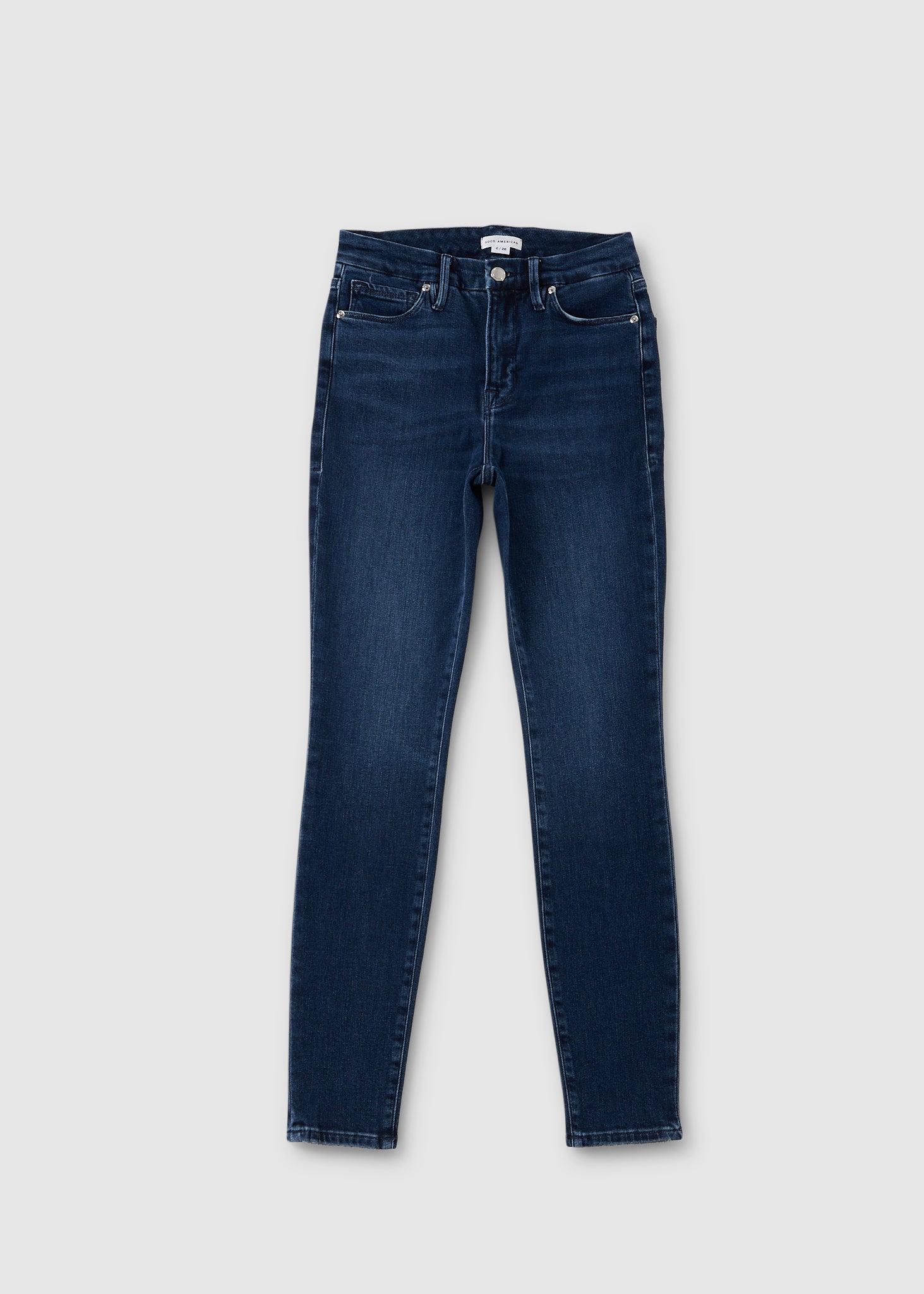 Image of Good American Womens Good Legs Skinny Jeans In Indigo