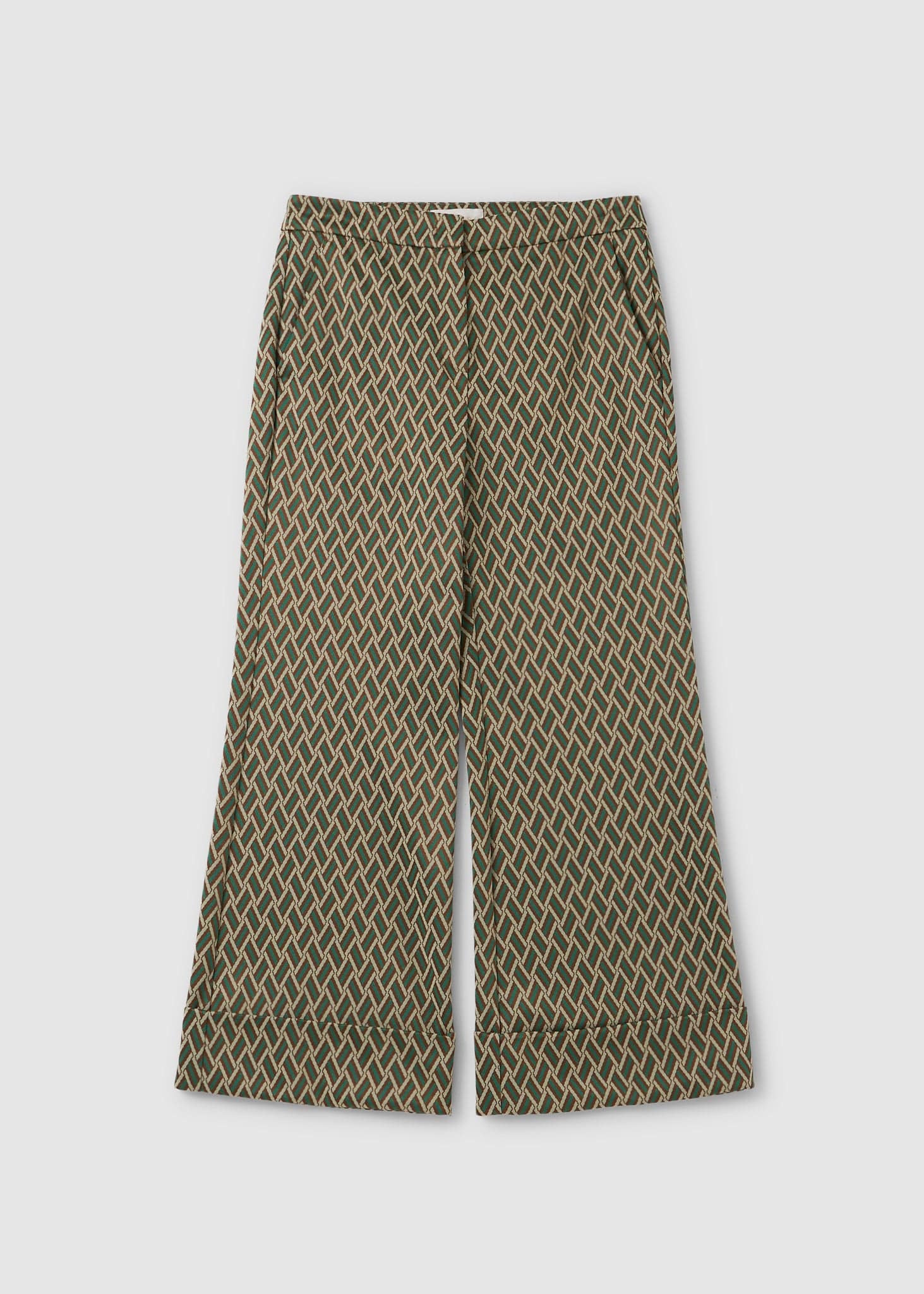 IBlues Womens Jadi Jacquard Pattern Trousers