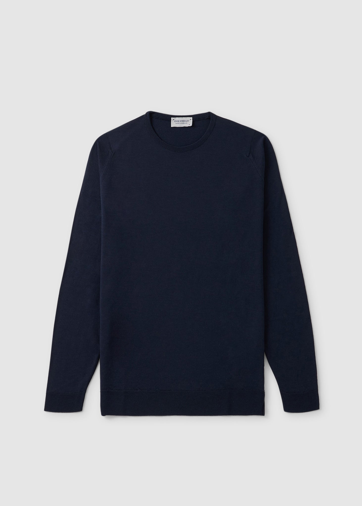 Image of John Smedley Mens Lundy Pullover Sweatshirt In Midnight