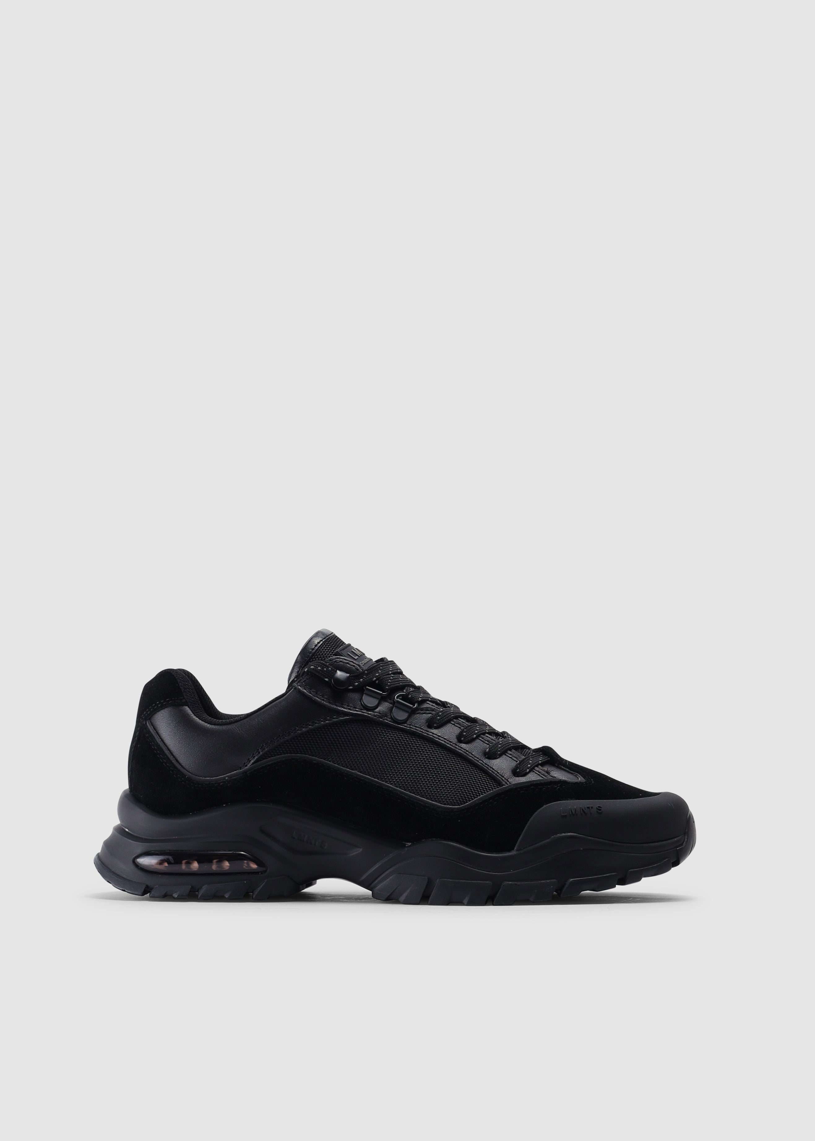 Image of LMNTS Mens Eiger Trainers In Black/Black