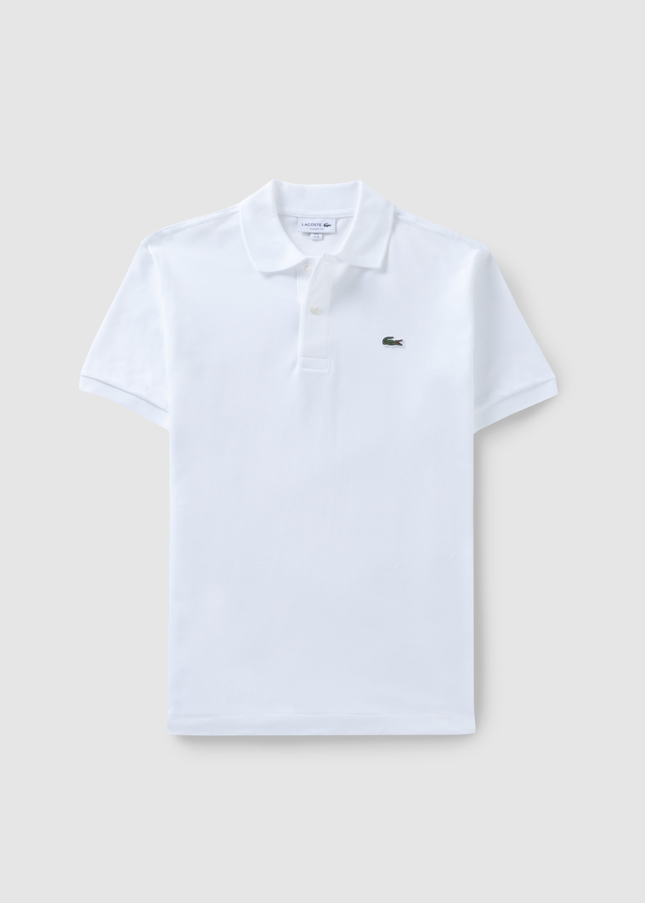 Image of Lacoste Mens Classic Pique Polo Shirt In White
