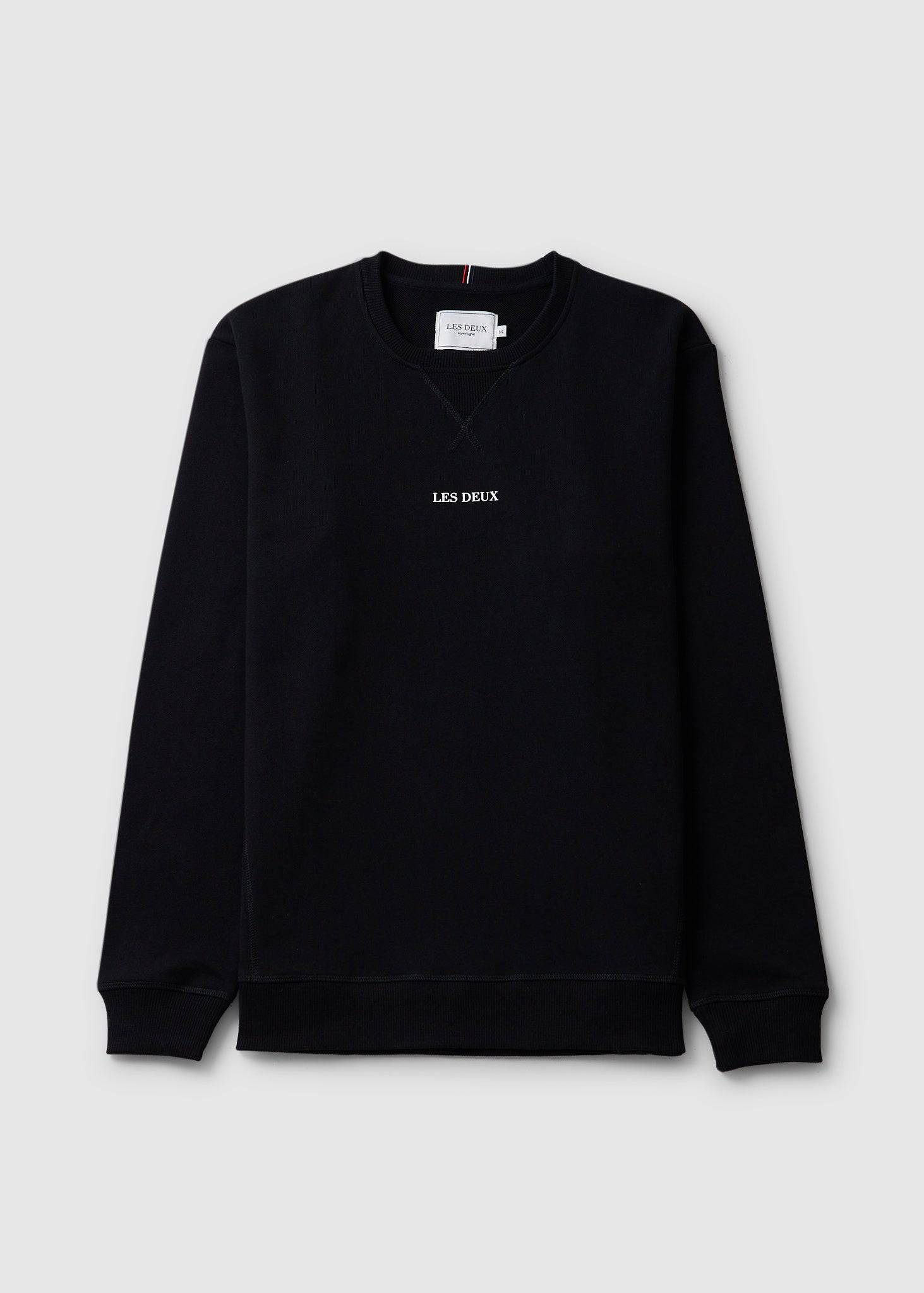 Image of Les Deux Mens Lens Sweatshirt In Black White