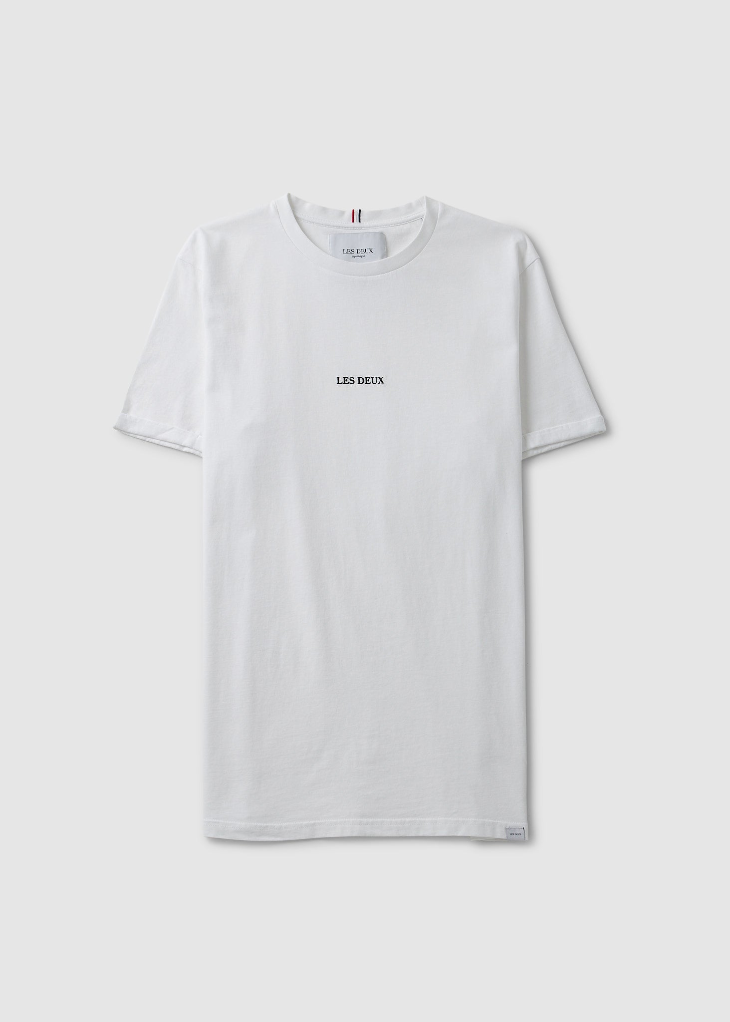 Image of Les Deux Mens Lens T-Shirt In White Black