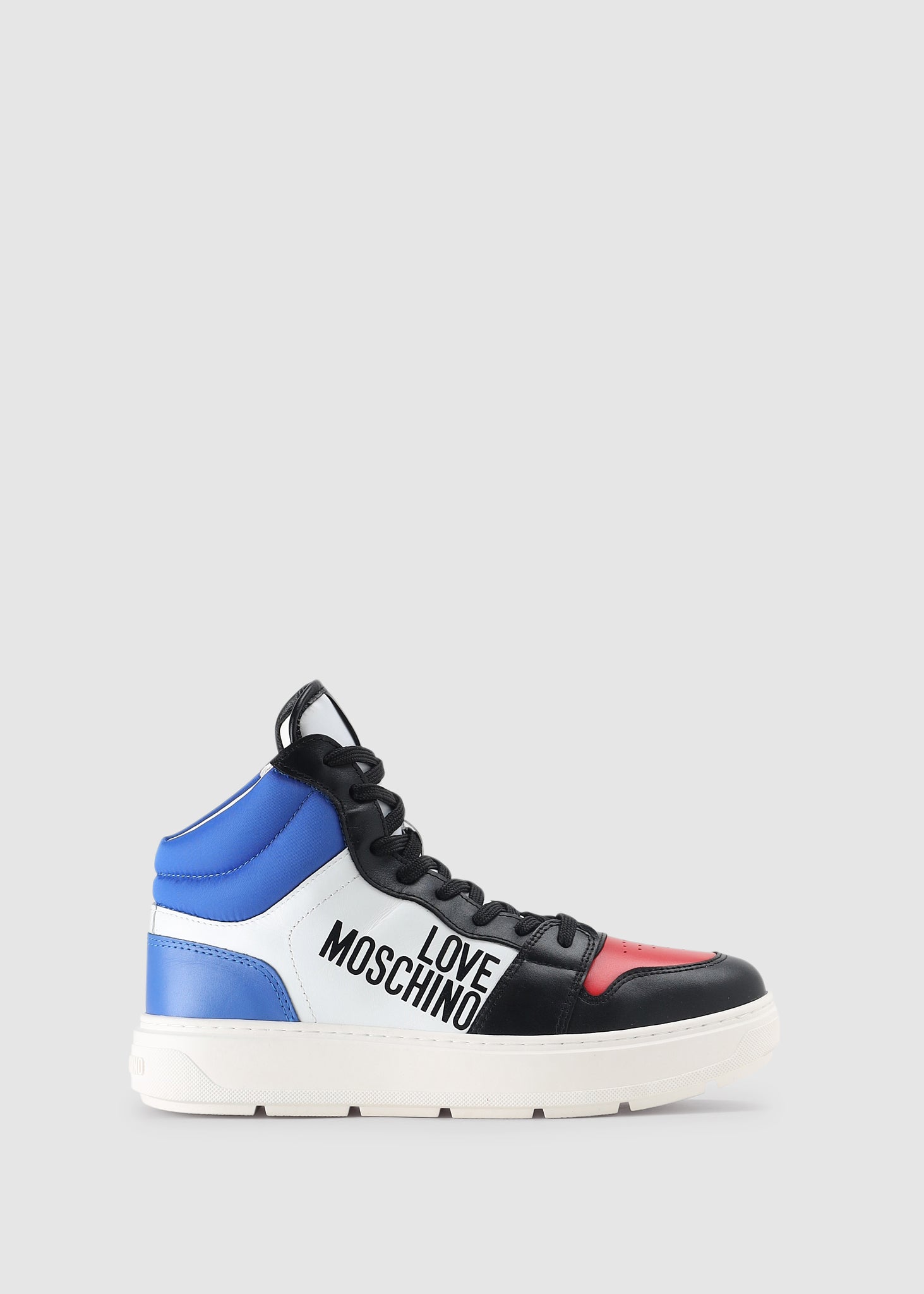 Image of Love Moschino Womens Bold Love Multi Colour High Tops In Multi