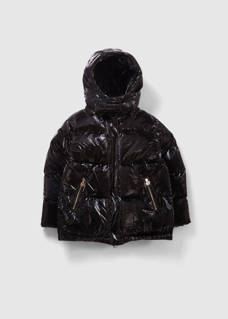 Michael Kors Kids Puffer Coat In Black | Accent Clothing