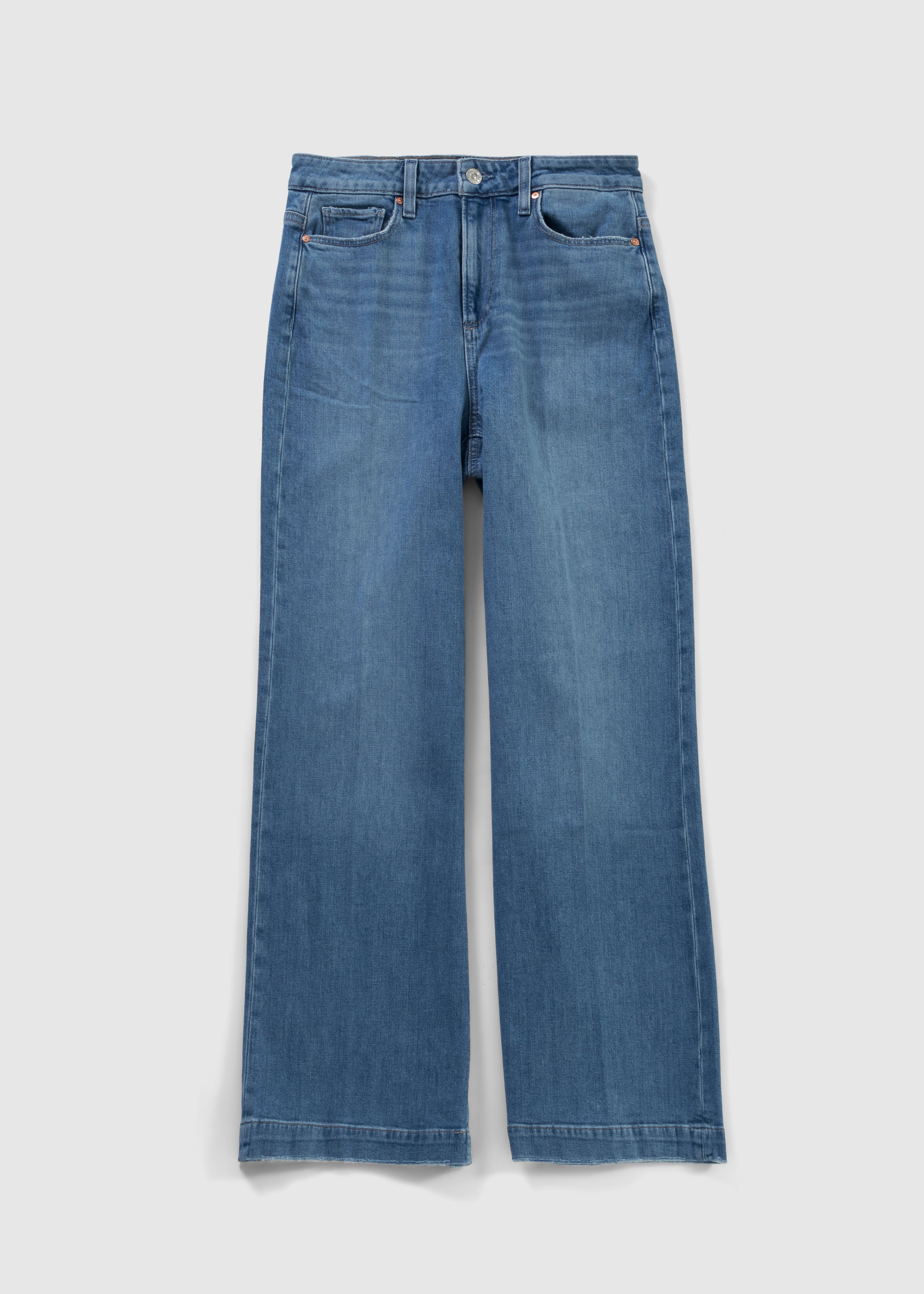 Image of Paige Womens Harper Wide Leg Jeans In Kara