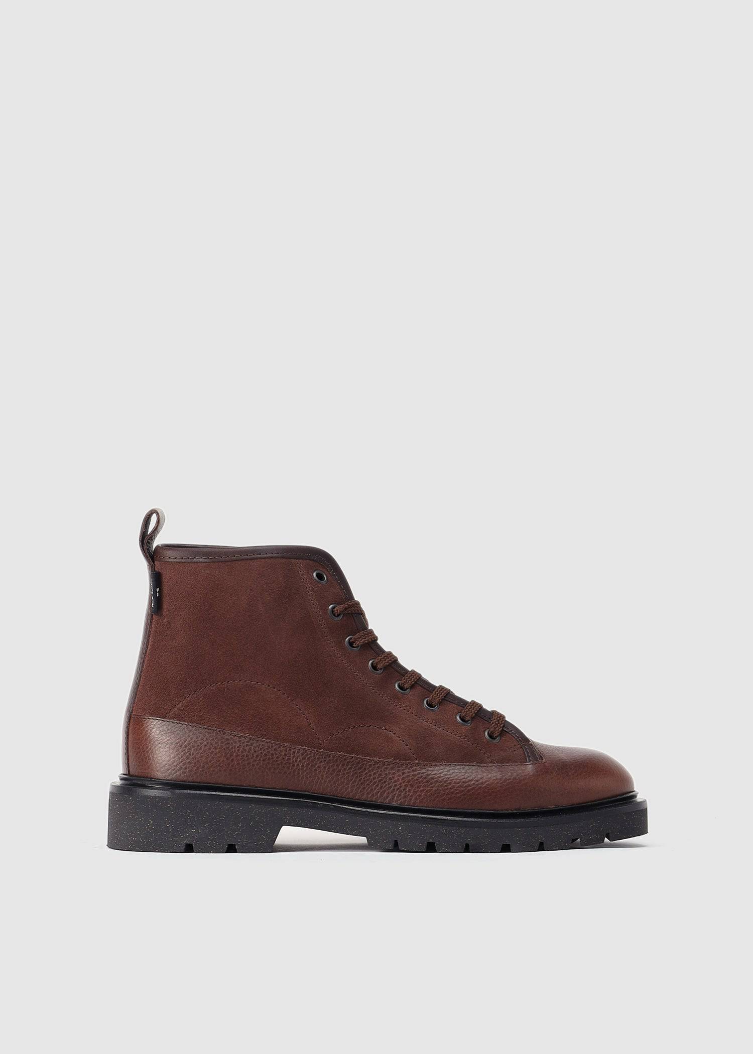 Image of Paul Smith Mens BuhIl Boots In Chocolate