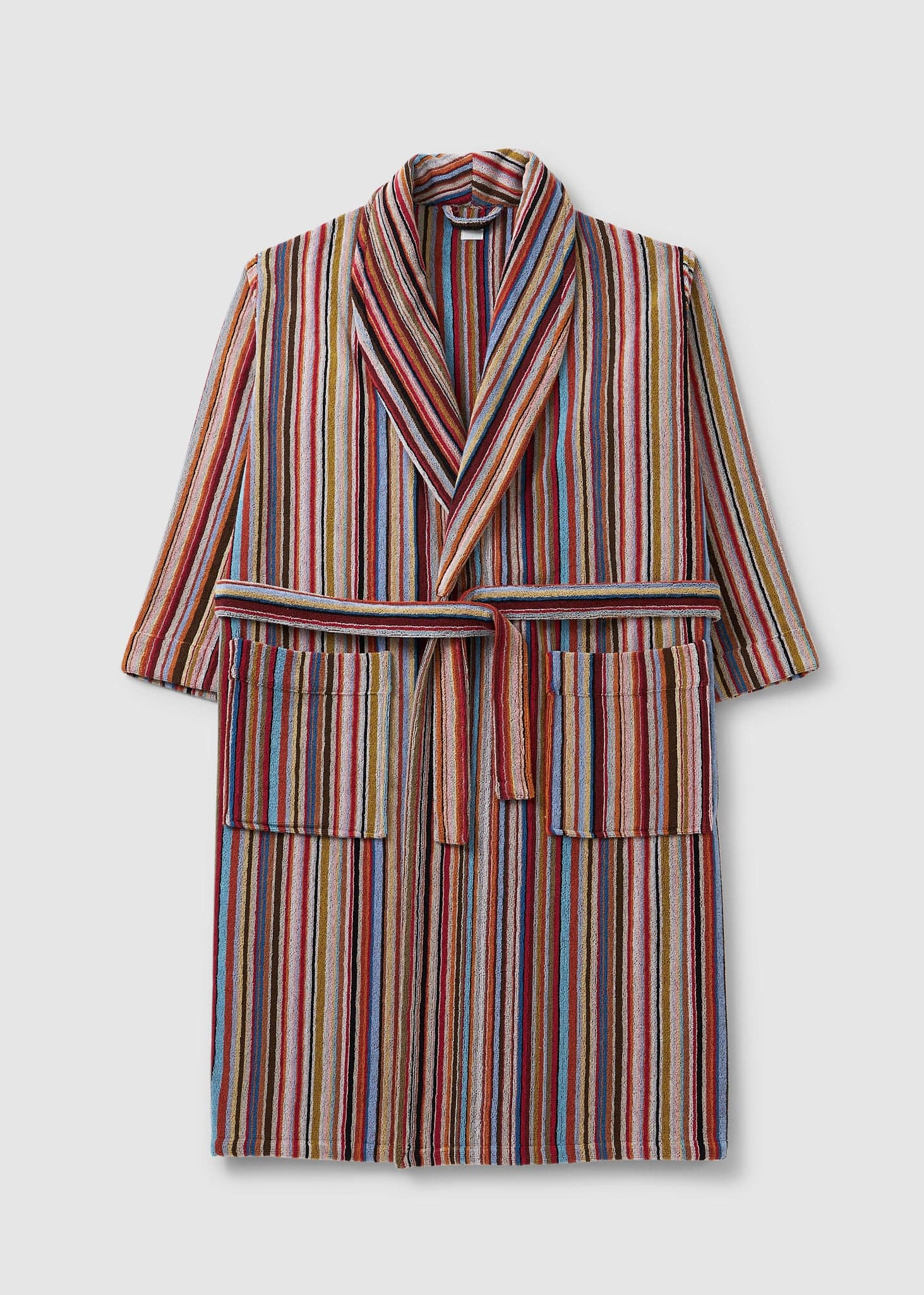 Image of Paul Smith Mens Stripe Dressing Gown In Multi