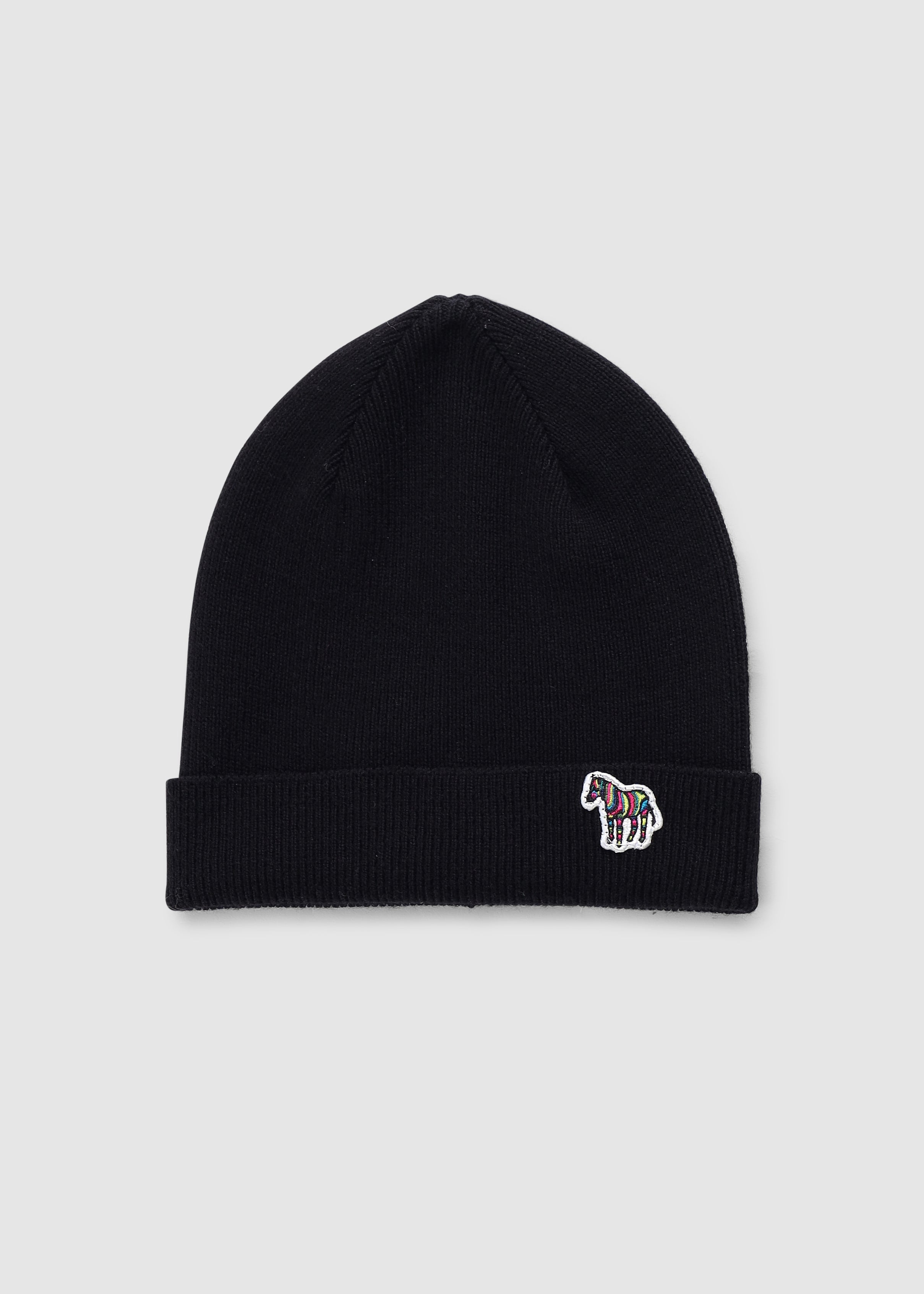 Image of Paul Smith Mens Logo Beanie In Black