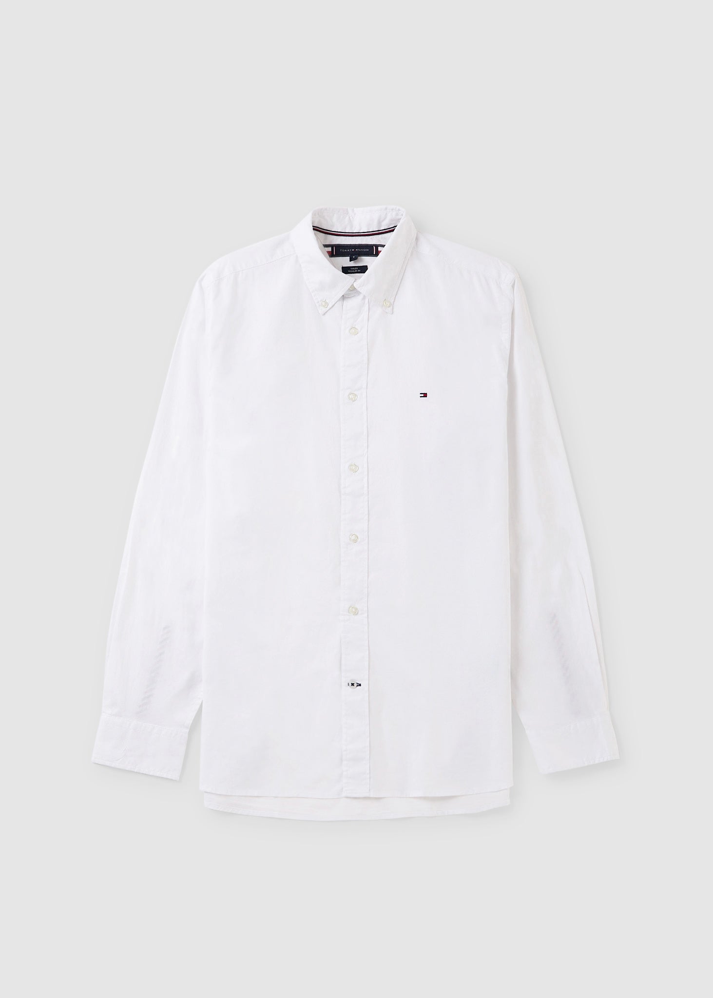 Image of Tommy Hilfiger Mens Core Flex Poplin Rf Shirt In White