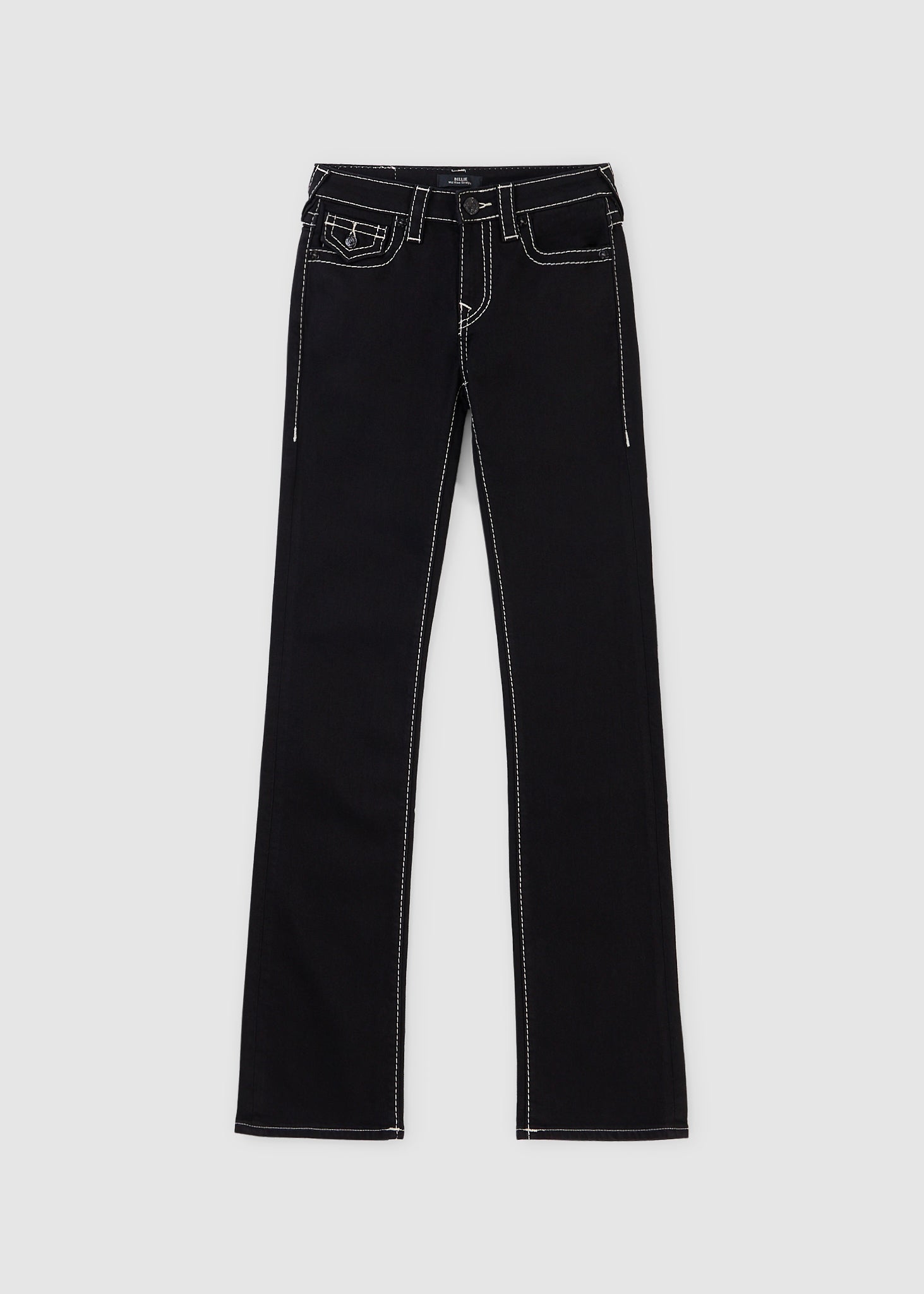 Image of True Religion Womens Billie Big T Straight Leg Jeans In Black