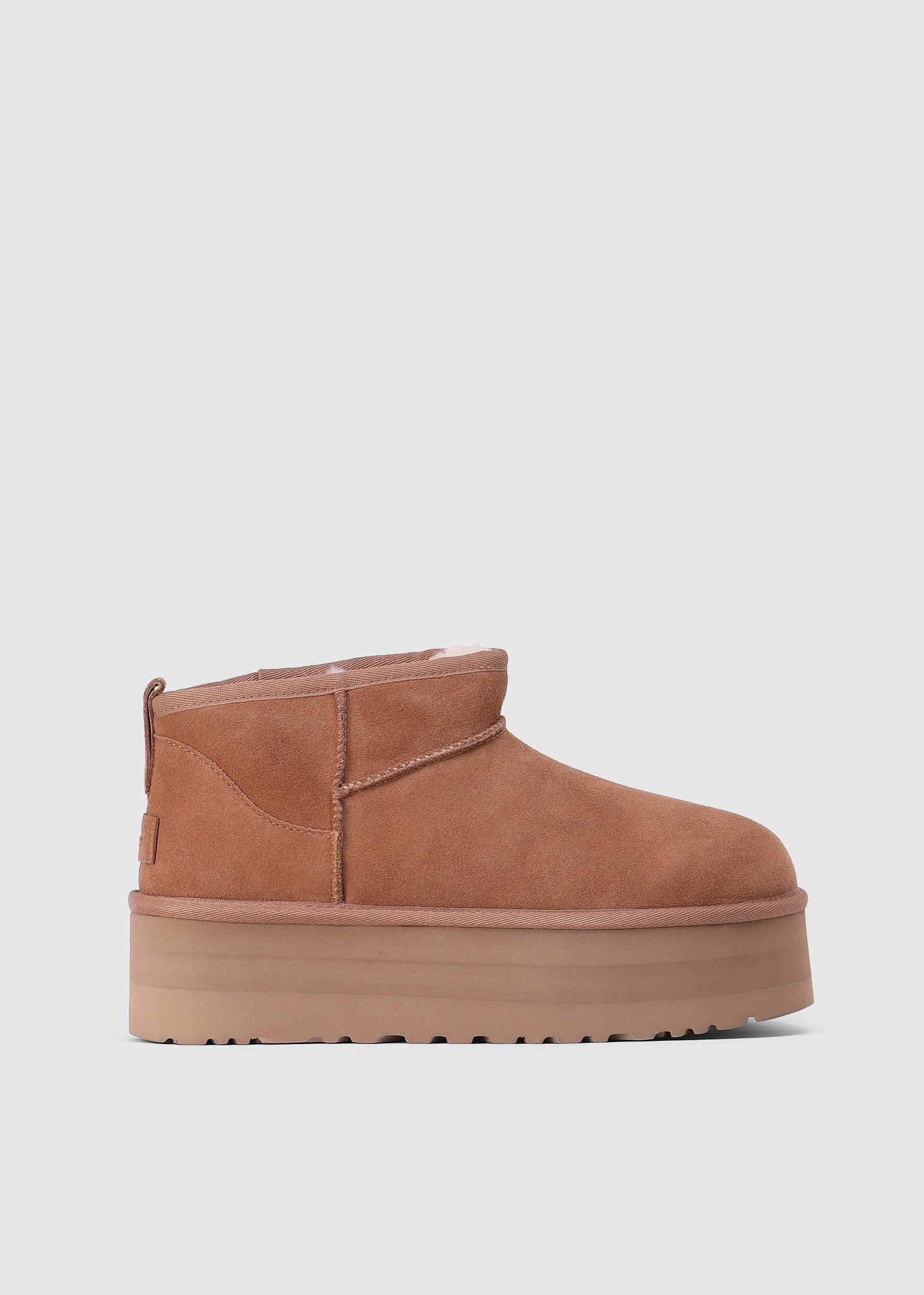 Image of Ugg Womens Classic Ultra Mini Platform Boot In Chestnut