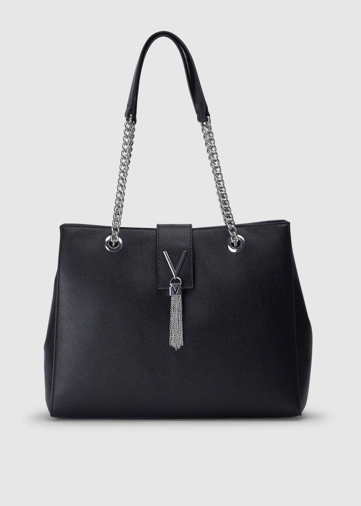 Valentino Bags Womens Divina Large Tote Bag In Black
