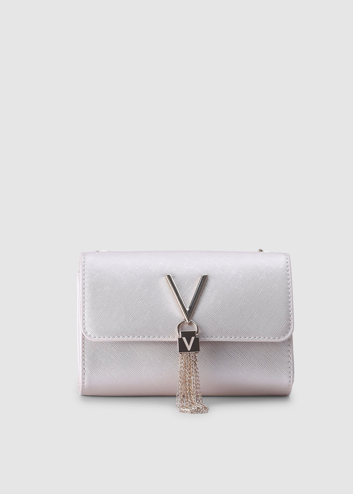 Valentino Bags Womens Divina Saffiano Mini Shoulder Bag