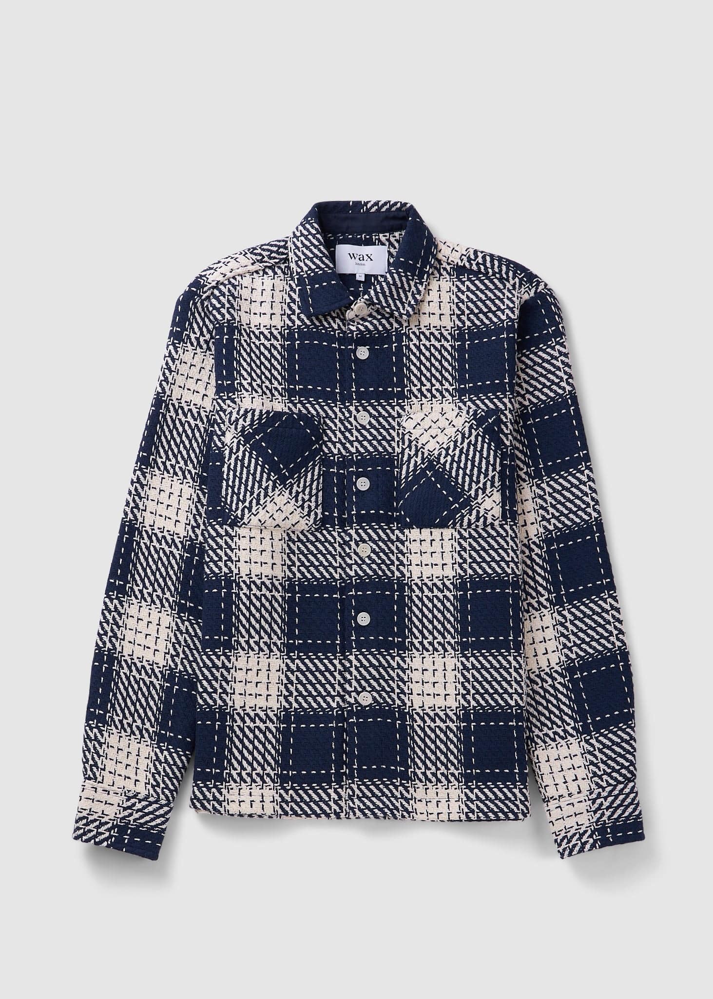 Wax London Mens Whiting Overshirt Beatnik