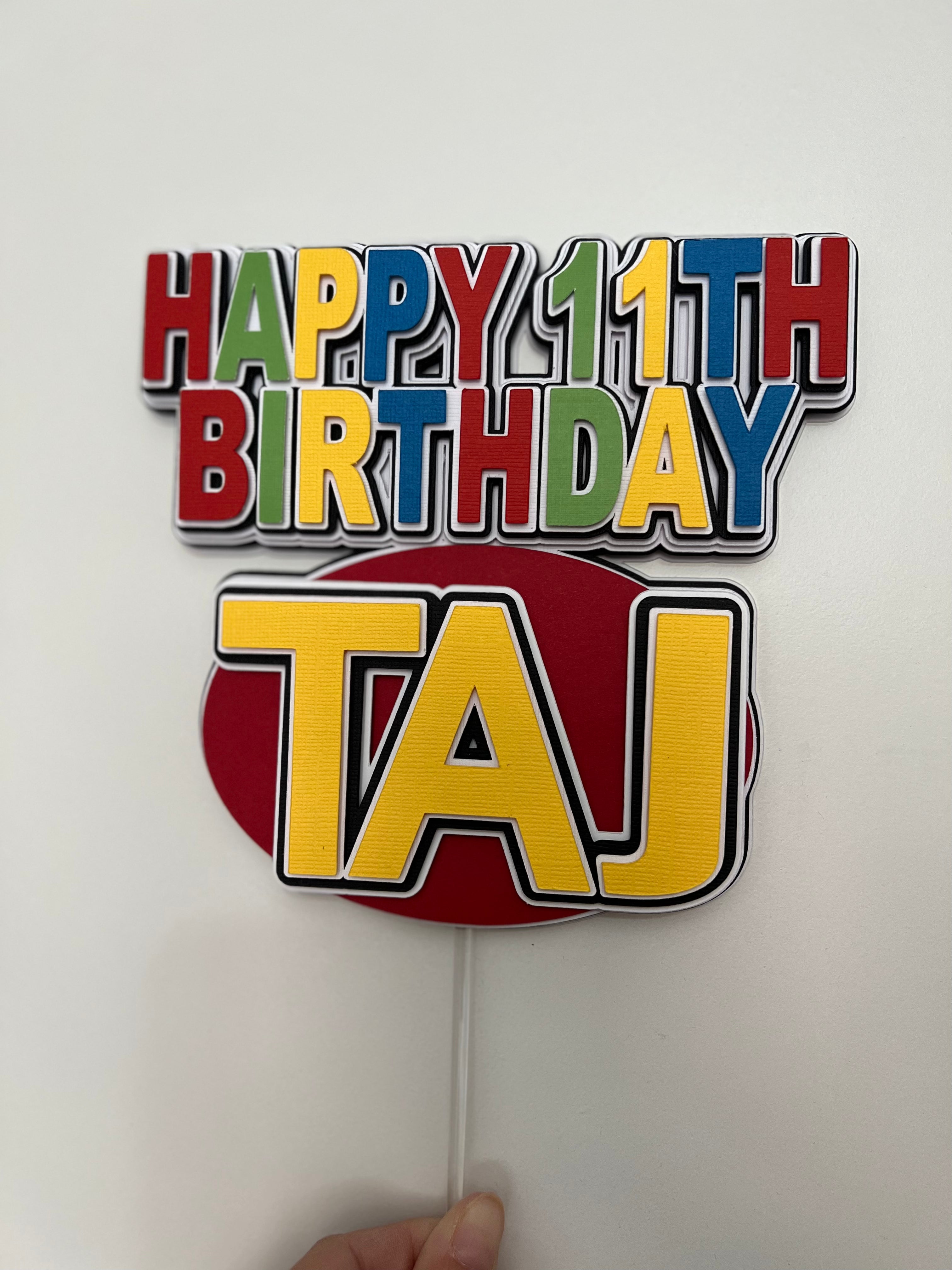 UNO Cake Topper