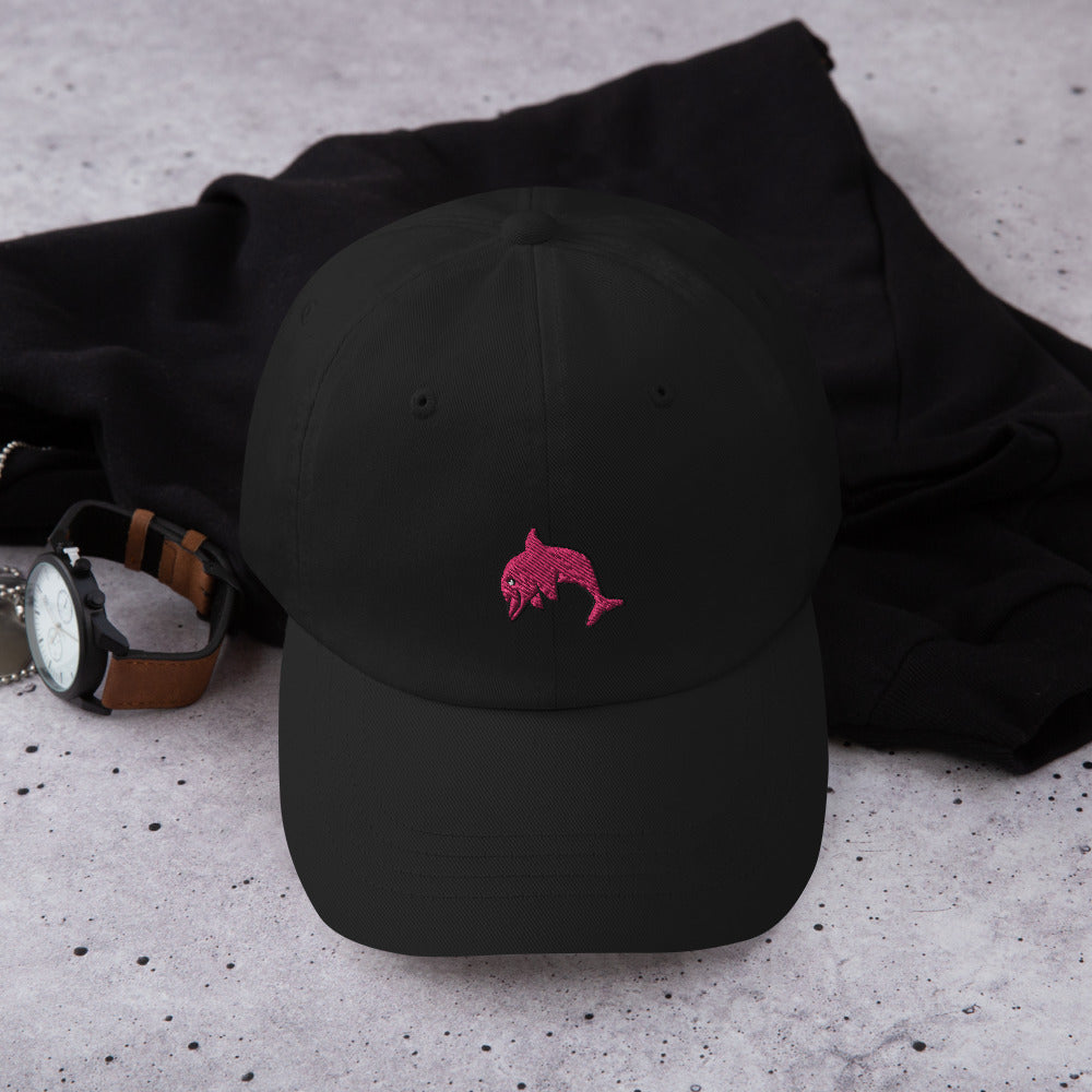 pink dolphin dad hat