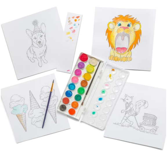 Children's Watercolor Painting Kit-Made in USA – Conde Collective