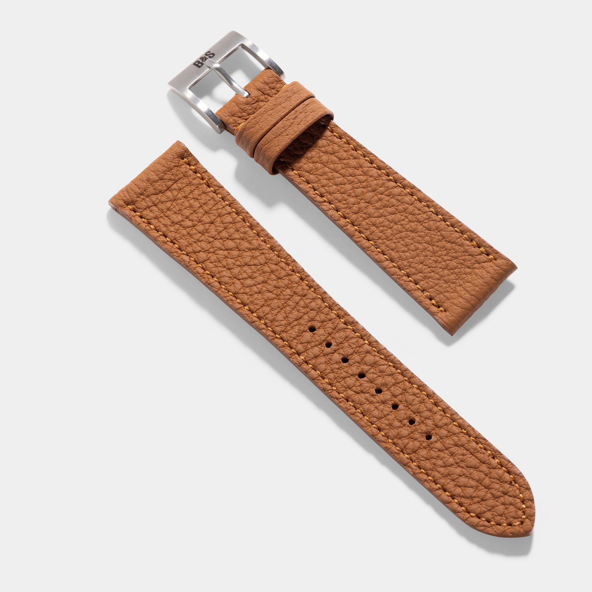 Siena Brown Extra Thin Leather Watch Strap