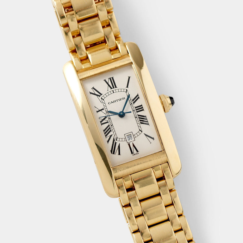 cartier tank americaine gold bracelet