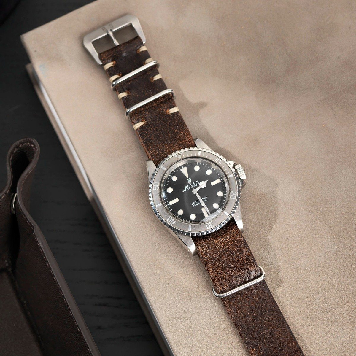 Siena Brown Extra Thin Leather Watch Strap