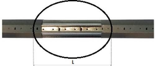 Tubo Di Giunzione In Ferro Lunghezza 8cm 80mm Per Rullo