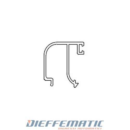 Fermavetro Arrotondato A Scatto (l23) L6500 Modular