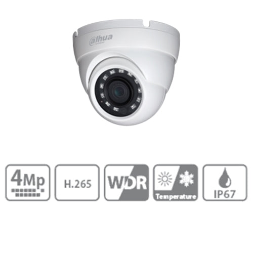 Telecamera Ip Dome 4mpx Ottica Fissa 3.6mm Dahua