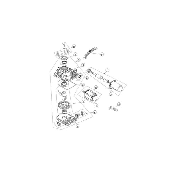 Riduttore Per Cubic 6-6h Ditec 6cb6r Entrematic Ricambio