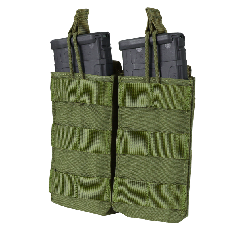 Condor DOUBLE M4/M16 OPEN TOP MAG POUCH - OD Green-img-0