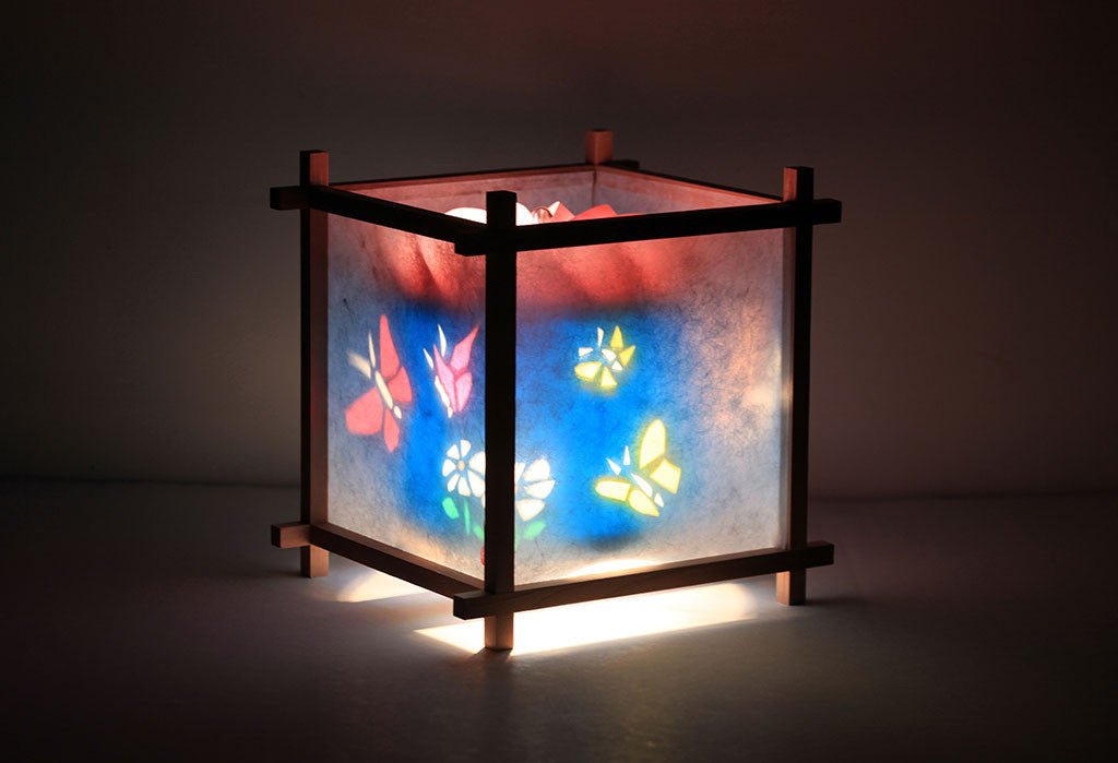 rotating butterfly lamp