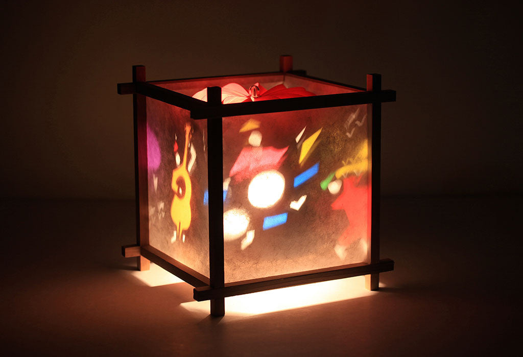 rotating kids lamp