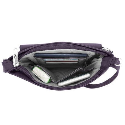 Travelon Classic Anti-Theft Slim Double Zip Crossbody - 9802871