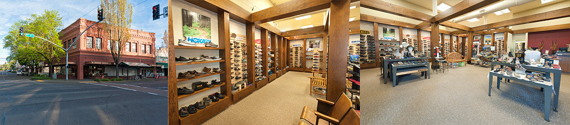 inside the Footwise Corvallis store