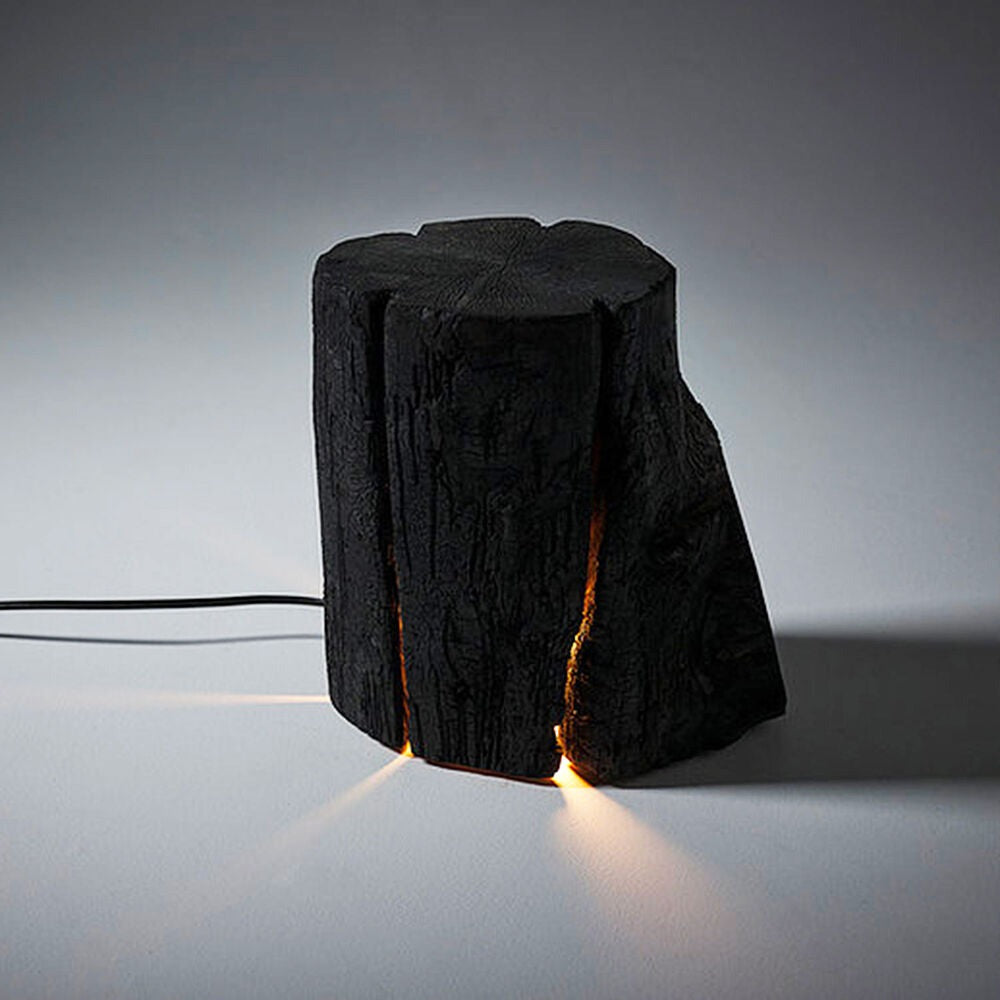 duncan meerding | cracked log lamp | charred