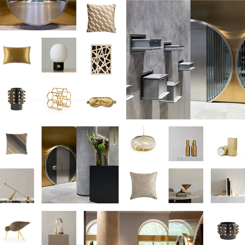 TOp3 Inspiration board - gold digger decor