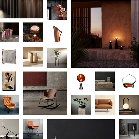 top3 inspiration board - coppery hues