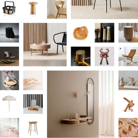 inspiration board - wood and timber decor